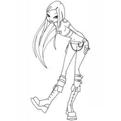 Dibujo para colorear: Winx (Dibujos Animados y Series Animadas) #180538 - Dibujos para Colorear e Imprimir Gratis