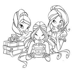 Dibujo para colorear: Winx (Dibujos Animados y Series Animadas) #180541 - Dibujos para Colorear e Imprimir Gratis