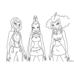 Dibujo para colorear: Winx (Dibujos Animados y Series Animadas) #180544 - Dibujos para Colorear e Imprimir Gratis