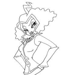 Dibujo para colorear: Winx (Dibujos Animados y Series Animadas) #180545 - Dibujos para Colorear e Imprimir Gratis