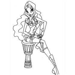 Dibujo para colorear: Winx (Dibujos Animados y Series Animadas) #180547 - Dibujos para Colorear e Imprimir Gratis