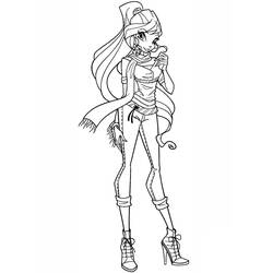 Dibujo para colorear: Winx (Dibujos Animados y Series Animadas) #180551 - Dibujos para Colorear e Imprimir Gratis