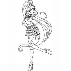 Dibujo para colorear: Winx (Dibujos Animados y Series Animadas) #180556 - Dibujos para Colorear e Imprimir Gratis
