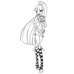 Dibujo para colorear: Winx (Dibujos Animados y Series Animadas) #180560 - Dibujos para Colorear e Imprimir Gratis