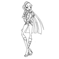 Dibujo para colorear: Winx (Dibujos Animados y Series Animadas) #180561 - Dibujos para Colorear e Imprimir Gratis