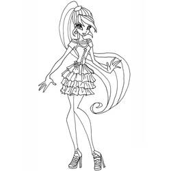 Dibujo para colorear: Winx (Dibujos Animados y Series Animadas) #180565 - Dibujos para Colorear e Imprimir Gratis