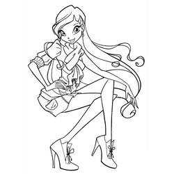 Dibujo para colorear: Winx (Dibujos Animados y Series Animadas) #180566 - Dibujos para Colorear e Imprimir Gratis