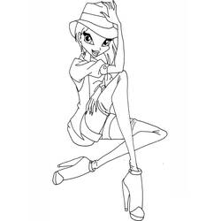 Dibujo para colorear: Winx (Dibujos Animados y Series Animadas) #180568 - Dibujos para Colorear e Imprimir Gratis