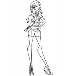 Dibujo para colorear: Winx (Dibujos Animados y Series Animadas) #180570 - Dibujos para Colorear e Imprimir Gratis