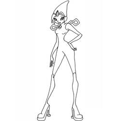 Dibujo para colorear: Winx (Dibujos Animados y Series Animadas) #180571 - Dibujos para Colorear e Imprimir Gratis