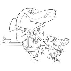 Dibujo para colorear: Zig y Sharko (Dibujos Animados y Series Animadas) #182417 - Dibujos para Colorear e Imprimir Gratis