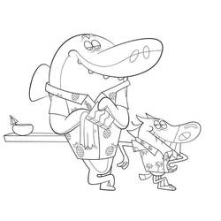 Dibujo para colorear: Zig y Sharko (Dibujos Animados y Series Animadas) #182426 - Dibujos para Colorear e Imprimir Gratis
