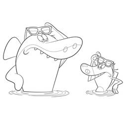 Dibujo para colorear: Zig y Sharko (Dibujos Animados y Series Animadas) #182428 - Dibujos para Colorear e Imprimir Gratis