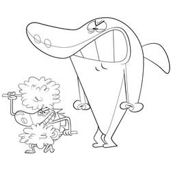 Dibujo para colorear: Zig y Sharko (Dibujos Animados y Series Animadas) #182434 - Dibujos para Colorear e Imprimir Gratis