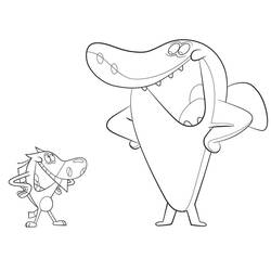 Dibujo para colorear: Zig y Sharko (Dibujos Animados y Series Animadas) #182436 - Dibujos para Colorear e Imprimir Gratis