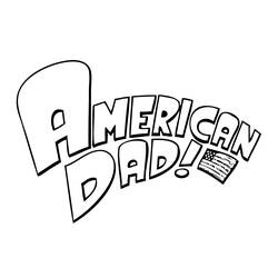 Dibujo para colorear: American Dad! (Dibujos animados) #50900 - Dibujos para Colorear e Imprimir Gratis