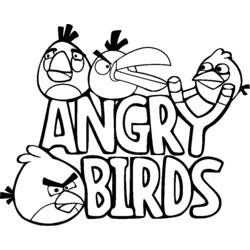 Dibujo para colorear: Angry Birds (Dibujos animados) #25025 - Dibujos para Colorear e Imprimir Gratis