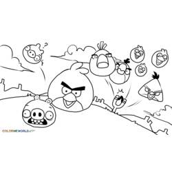 Dibujo para colorear: Angry Birds (Dibujos animados) #25051 - Dibujos para Colorear e Imprimir Gratis