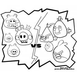 Dibujo para colorear: Angry Birds (Dibujos animados) #25055 - Dibujos para Colorear e Imprimir Gratis
