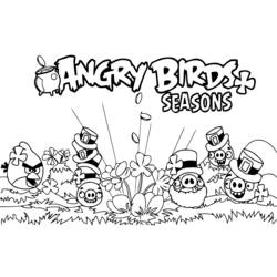 Dibujo para colorear: Angry Birds (Dibujos animados) #25073 - Dibujos para Colorear e Imprimir Gratis