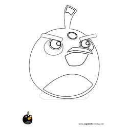 Dibujo para colorear: Angry Birds (Dibujos animados) #25140 - Dibujos para Colorear e Imprimir Gratis