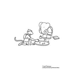 Dibujo para colorear: Babar (Dibujos animados) #27886 - Dibujos para Colorear e Imprimir Gratis