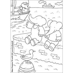 Dibujo para colorear: Babar (Dibujos animados) #27899 - Dibujos para Colorear e Imprimir Gratis