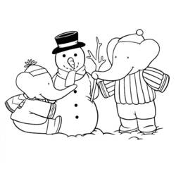 Dibujo para colorear: Babar (Dibujos animados) #27951 - Dibujos para Colorear e Imprimir Gratis