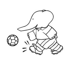 Dibujo para colorear: Babar (Dibujos animados) #27987 - Dibujos para Colorear e Imprimir Gratis