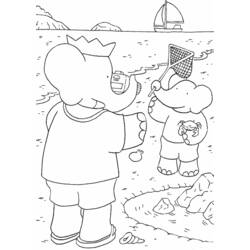 Dibujo para colorear: Babar (Dibujos animados) #28015 - Dibujos para Colorear e Imprimir Gratis