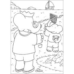 Dibujo para colorear: Babar (Dibujos animados) #28139 - Dibujos para Colorear e Imprimir Gratis