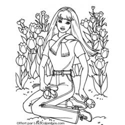 Dibujo para colorear: Barbie (Dibujos animados) #27625 - Dibujos para Colorear e Imprimir Gratis