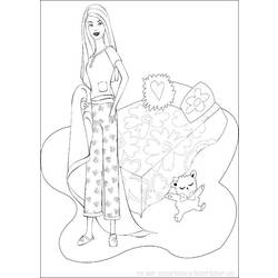 Dibujo para colorear: Barbie (Dibujos animados) #27664 - Dibujos para Colorear e Imprimir Gratis