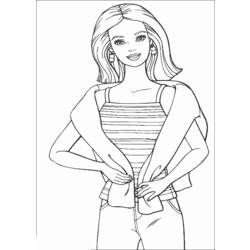 Dibujo para colorear: Barbie (Dibujos animados) #27802 - Dibujos para Colorear e Imprimir Gratis