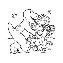 Dibujo para colorear: Barney and friends (Dibujos animados) #40979 - Dibujos para Colorear e Imprimir Gratis