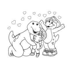 Dibujo para colorear: Barney and friends (Dibujos animados) #40987 - Dibujos para Colorear e Imprimir Gratis