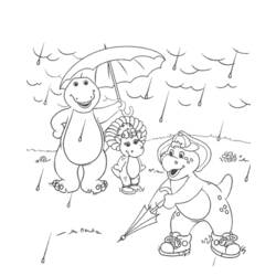 Dibujo para colorear: Barney and friends (Dibujos animados) #41010 - Dibujos para Colorear e Imprimir Gratis