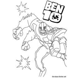 Dibujo para colorear: Ben 10 (Dibujos animados) #40432 - Dibujos para Colorear e Imprimir Gratis