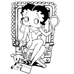 Dibujo para colorear: Betty Boop (Dibujos animados) #25921 - Dibujos para Colorear e Imprimir Gratis