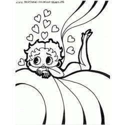 Dibujo para colorear: Betty Boop (Dibujos animados) #25937 - Dibujos para Colorear e Imprimir Gratis