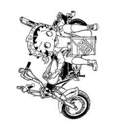 Dibujo para colorear: Betty Boop (Dibujos animados) #25943 - Dibujos para Colorear e Imprimir Gratis