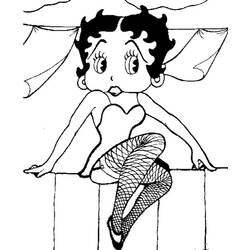 Dibujo para colorear: Betty Boop (Dibujos animados) #25952 - Dibujos para Colorear e Imprimir Gratis