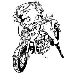Dibujo para colorear: Betty Boop (Dibujos animados) #25972 - Dibujos para Colorear e Imprimir Gratis