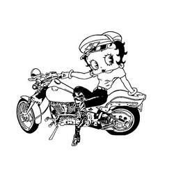 Dibujo para colorear: Betty Boop (Dibujos animados) #25976 - Dibujos para Colorear e Imprimir Gratis