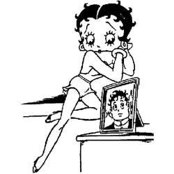 Dibujo para colorear: Betty Boop (Dibujos animados) #25982 - Dibujos para Colorear e Imprimir Gratis