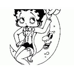 Dibujo para colorear: Betty Boop (Dibujos animados) #25987 - Dibujos para Colorear e Imprimir Gratis