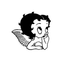 Dibujo para colorear: Betty Boop (Dibujos animados) #25997 - Dibujos para Colorear e Imprimir Gratis