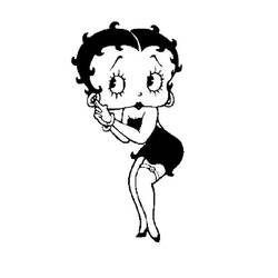 Dibujo para colorear: Betty Boop (Dibujos animados) #26009 - Dibujos para Colorear e Imprimir Gratis