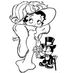 Dibujo para colorear: Betty Boop (Dibujos animados) #26026 - Dibujos para Colorear e Imprimir Gratis