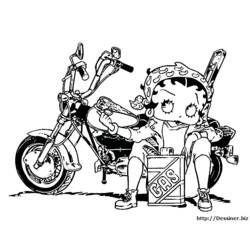 Dibujo para colorear: Betty Boop (Dibujos animados) #26028 - Dibujos para Colorear e Imprimir Gratis